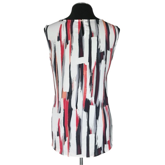 DKNY – Vertical Stripe Sleeveless Top – Medium - Picture 6 of 10